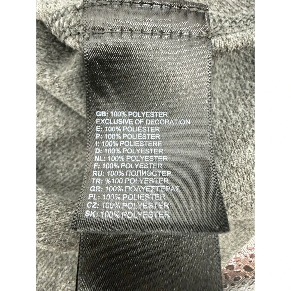 The North Face Tech 1/4 Zip Pullover Mens Large‎ Gray Heathered Mock Neck Logo